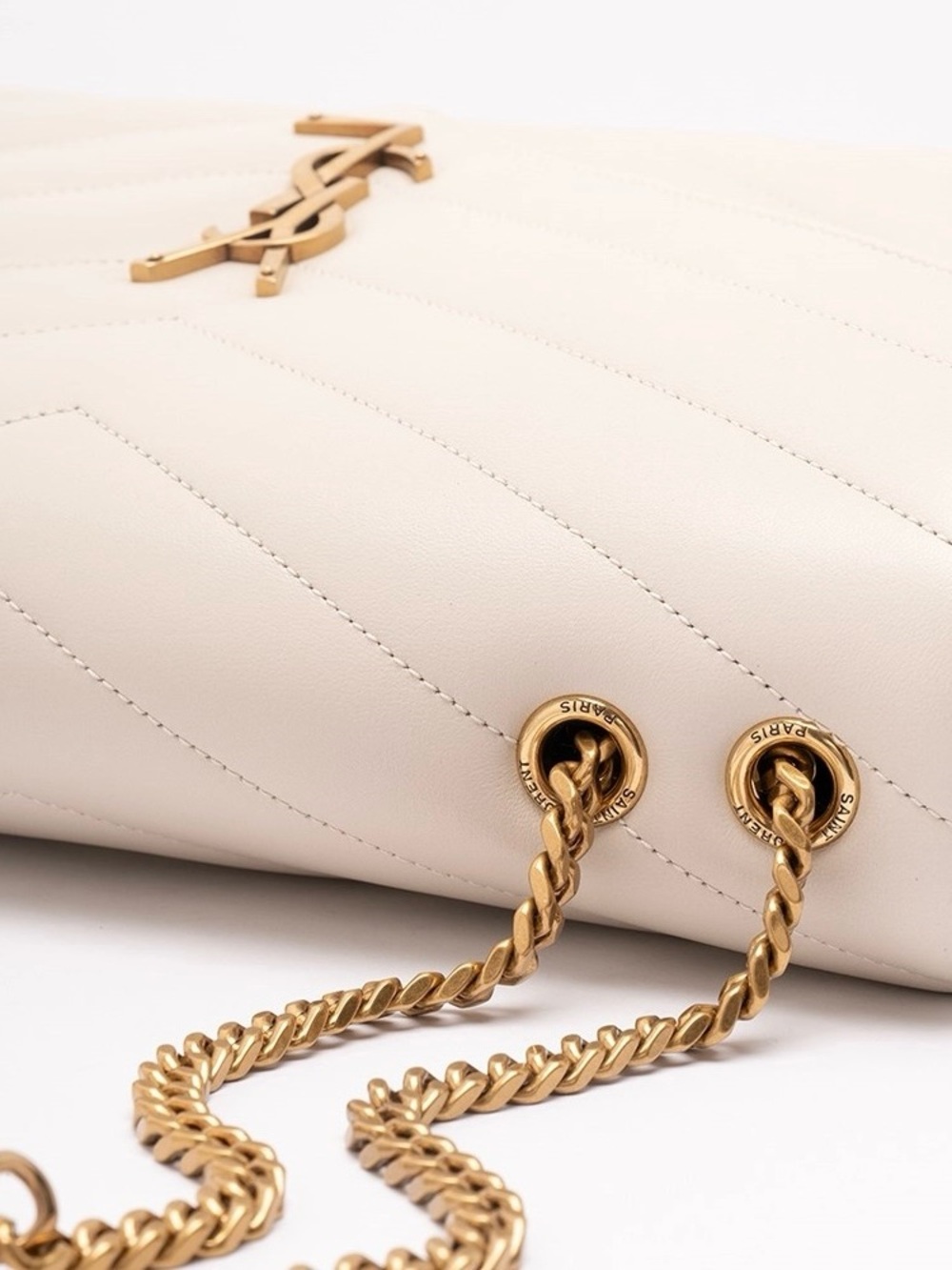 SAINT LAURENT Loulou large quilted leather flap shoulder chain bag - Picture 4 of 7